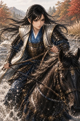 女性・陣羽織・馬上采配　NO.001　キャラ再構成