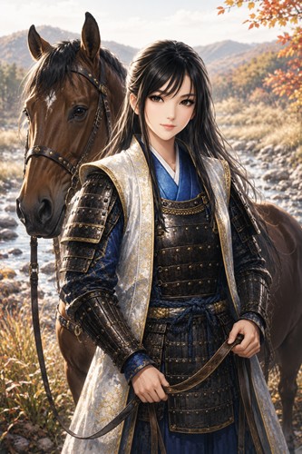 女性・陣羽織・馬上采配　NO.001　キャラ再構成