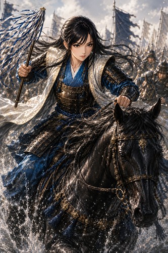 女性・陣羽織・馬上采配　NO.001　キャラ再構成